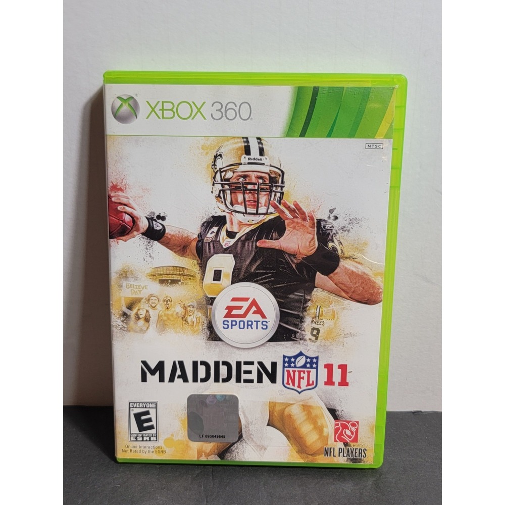 2010 Madden NFL 11 Xbox 360 Game Complete Tested Works